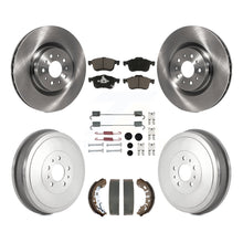 Charger l'image dans la galerie, Front Rear Brake Rotor Ceramic Pad &amp; Drum Kit (7Pc) For 15-21 Ram ProMaster City
