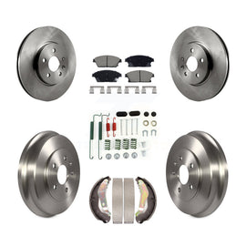 Front Rear Disc Brake Rotors Ceramic Pads And Drum Kit (7Pc) For Chevrolet Trax