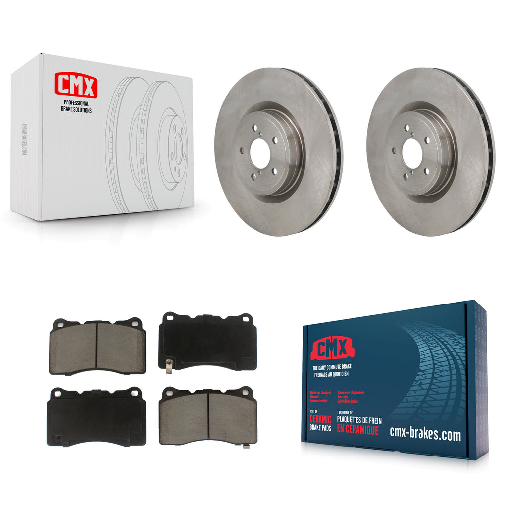 Front Disc Brake Rotors And Ceramic Pads Kit For Subaru Impreza BRZ Toyota 86