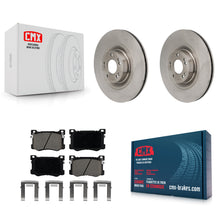Load image into Gallery viewer, Front Disc Brake Rotors And Ceramic Pads Kit For Hyundai Genesis G80 5.0L