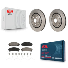 Charger l'image dans la galerie, Front Disc Brake Rotors And Ceramic Pads Kit For 2020-2022 Toyota Highlander
