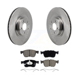 Front Disc Brake Rotors And Ceramic Pads Kit For 2022-2023 Ford Maverick
