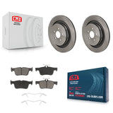 Rear Disc Brake Rotors And Ceramic Pads Kit For Ford Edge Lincoln Nautilus