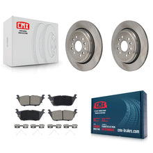 Charger l'image dans la galerie, Rear Disc Brake Rotors And Ceramic Pads Kit For Ram 1500 Jeep Wagoneer