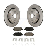 Rear Disc Brake Rotors And Ceramic Pads Kit For Genesis G70 Kia Stinger G80