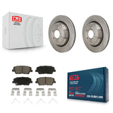 Rear Disc Brake Rotors And Ceramic Pads Kit For Genesis G70 Kia Stinger G80