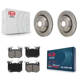Rear Disc Brake Rotors And Ceramic Pad Kit For 2022 Genesis G70 Kia Stinger 3.3L