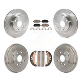 Front Rear Disc Brake Rotors Ceramic Pads And Drum Kit For Toyota Yaris iA Scion