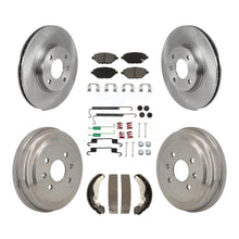 Load image into Gallery viewer, Front Rear Brake Rotors Ceramic Pad Drum Kit (7Pc) For 2016-2021 Chevrolet Spark