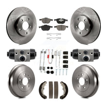 Charger l'image dans la galerie, Front Rear Disc Brake Rotors Ceramic Pad Drum Kit (9Pc) For Ford Focus FMSI=1004