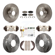 Charger l'image dans la galerie, Front Rear Brake Rotor Ceramic Pad And Drum Kit (9Pc) For 2015 Toyota Tacoma 4WD