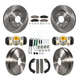 Front Rear Brake Rotor Ceramic Pad And Drum Kit (9Pc) For Nissan NV200 Chevrolet