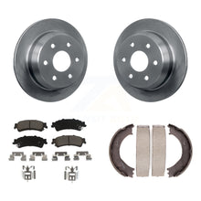 Charger l'image dans la galerie, Rear Disc Rotors Ceramic Pads Parking Shoes Kit For Chevrolet Silverado 1500 GMC