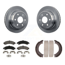 Load image into Gallery viewer, Rear Disc Rotors Ceramic Pads Parking Shoes Kit For Chevrolet Silverado 1500 GMC