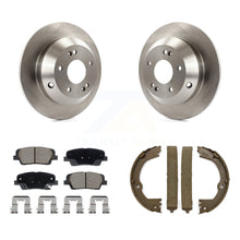 Charger l'image dans la galerie, Rear Disc Rotors Ceramic Pads &amp; Parking Shoes Kit For Hyundai Santa Fe Sport Kia