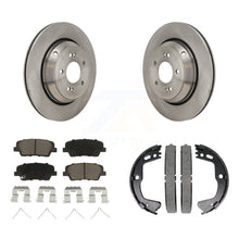 Charger l'image dans la galerie, Rear Disc Rotors Ceramic Pads &amp; Parking Shoes Kit For 2018-2020 Genesis G80 3.3L