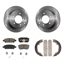 Charger l'image dans la galerie, Rear Disc Rotors Ceramic Pads Parking Shoes Kit For Jeep Chrysler Mitsubishi 200