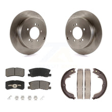 Charger l'image dans la galerie, Rear Disc Rotors Ceramic Pads Parking Shoes Kit For Mitsubishi Lancer Outlander