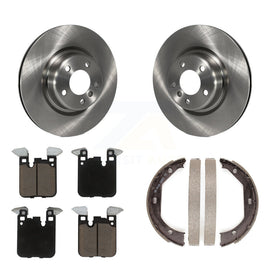 Rear Disc Rotors Ceramic Pads & Parking Shoes Kit For BMW 328i 320i xDrive 428i