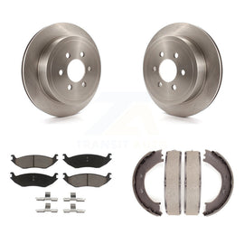 Rear Disc Rotors Ceramic Pads And Parking Brake Shoes Kit For 2003 Dodge Durango