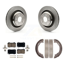 Load image into Gallery viewer, Rear Disc Rotors Ceramic Pads &amp; Parking Shoes Kit For Dodge Charger Chrysler 300