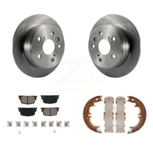 Charger l'image dans la galerie, Rear Disc Rotors Ceramic Pads And Parking Shoes Kit For Toyota Camry Lexus ES300