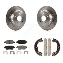 Charger l'image dans la galerie, Rear Disc Rotors Ceramic Pads And Parking Brake Shoes Kit For Hyundai Genesis
