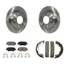 Charger l'image dans la galerie, Rear Disc Rotors Ceramic Pads &amp; Parking Brake Shoes Kit For 2014 Kia Forte Koup