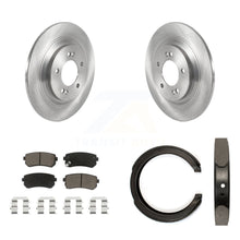Load image into Gallery viewer, Rear Disc Rotors Ceramic Pads And Parking Brake Shoes Kit For Kia Cadenza