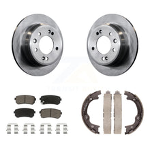 Charger l'image dans la galerie, Rear Disc Rotors Ceramic Pads Parking Brake Shoes Kit For Hyundai Tucson Elantra