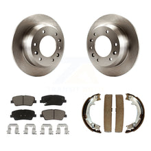 Charger l'image dans la galerie, Rear Disc Rotors Ceramic Pads Parking Shoes Kit For Kia Sedona Hyundai Entourage