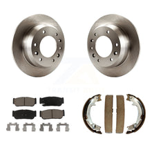 Charger l'image dans la galerie, Rear Disc Rotors Ceramic Pads Parking Shoes Kit For Hyundai Entourage Kia Sedona