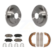 Load image into Gallery viewer, Rear Disc Rotors Ceramic Pads &amp; Parking Brake Shoes Kit For 2007-2009 Kia Amanti