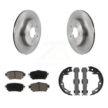Load image into Gallery viewer, Rear Disc Rotors Ceramic Pads &amp; Parking Shoes Kit For Nissan Rogue Sport Qashqai