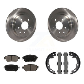 Rear Disc Rotors Ceramic Pads & Parking Shoes Kit For 2019 Nissan Rogue Sport S