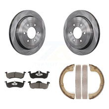 Charger l'image dans la galerie, Rear Disc Rotors Ceramic Pads And Parking Shoes Kit For Ford Expedition Lincoln