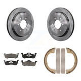 Rear Disc Rotors Ceramic Pads And Parking Shoes Kit For Ford Expedition Lincoln