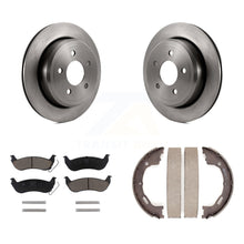 Charger l'image dans la galerie, Rear Disc Rotors Ceramic Pads &amp; Parking Shoes Kit For Mercury Grand Marquis Ford