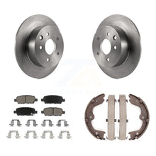Load image into Gallery viewer, Rear Disc Rotors Ceramic Pads &amp; Parking Brake Shoes Kit For Nissan Altima Maxima