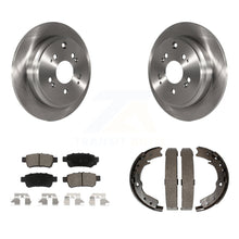 Charger l'image dans la galerie, Rear Disc Rotors Ceramic Pads And Parking Shoes Kit For 2005-2010 Honda Odyssey