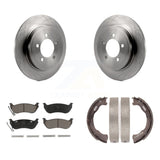 Rear Disc Rotors Ceramic Pads And Parking Shoes Kit For Ford Explorer Sport Trac