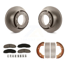 Charger l'image dans la galerie, Rear Disc Rotors Ceramic Pads Parking Brake Shoes Kit For Ford F-450 Super Duty