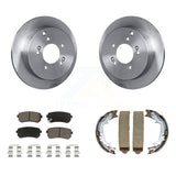Rear Disc Rotors Ceramic Pads Parking Shoes Kit For Hyundai Tucson Kia Sportage