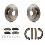 Rear Disc Rotors Ceramic Pads Parking Shoes Kit For Hyundai Tucson Kia Sportage