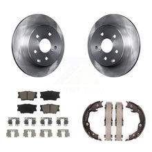 Charger l'image dans la galerie, Rear Disc Rotors Ceramic Pads And Parking Shoes Kit For Toyota RAV4 Lexus HS250h