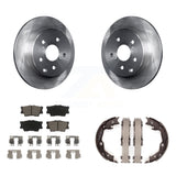 Rear Disc Rotors Ceramic Pads And Parking Shoes Kit For Toyota RAV4 Lexus HS250h