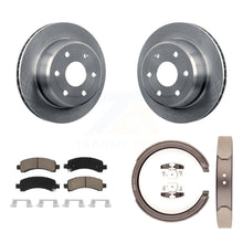 Load image into Gallery viewer, Rear Disc Rotors Ceramic Pads Parking Shoes Kit For Chevrolet GMC Avalanche 1500