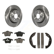 Load image into Gallery viewer, Rear Disc Rotors Ceramic Pads &amp; Parking Brake Shoes Kit For 2003-2007 Volvo XC90