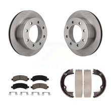 Load image into Gallery viewer, Rear Disc Rotors Ceramic Pads &amp; Parking Shoes Kit For Chevrolet GMC Savana 2500