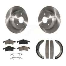 Load image into Gallery viewer, Rear Disc Rotors Ceramic Pads &amp; Parking Shoes Kit For 99-04 Jeep Grand Cherokee